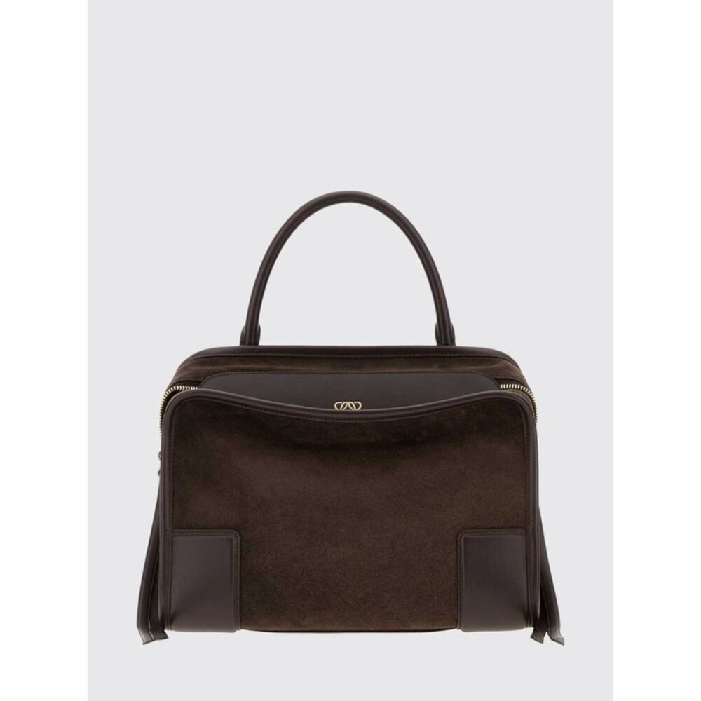 Loewe Women Loewe Amazona 180 Medium Suede Handbag With Removable Shoulder Strap